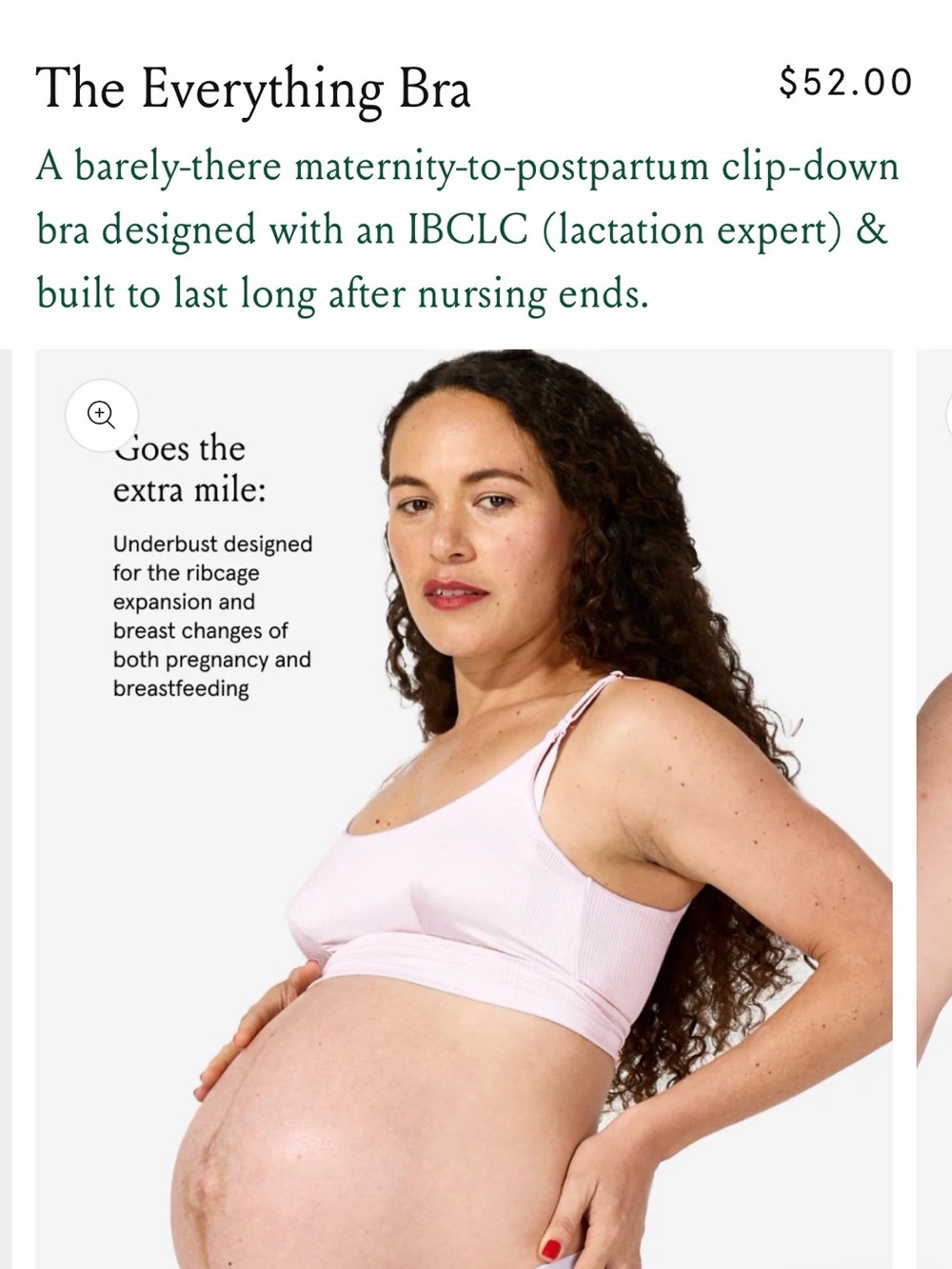 The Everything Bra - Light Pink Maternity & Nursing Bra - M